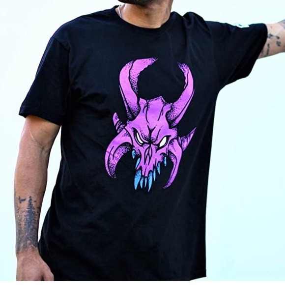 Neff Other - NWT NEFF FORTNITE RAGNAROK black mask face shirt L
